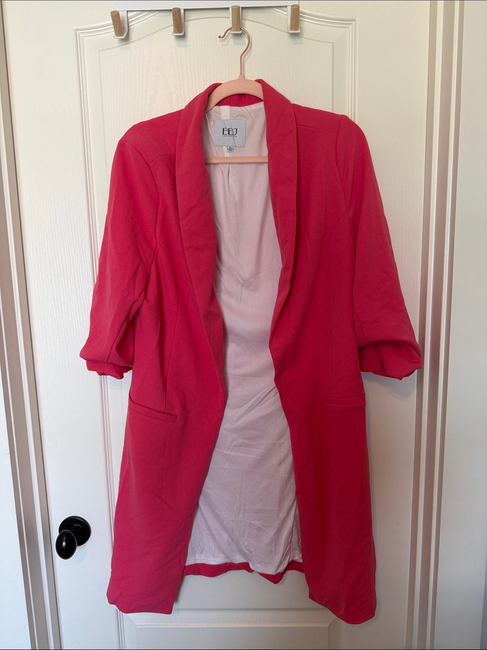 BBJ Pink Open-Front Blazer Jacket